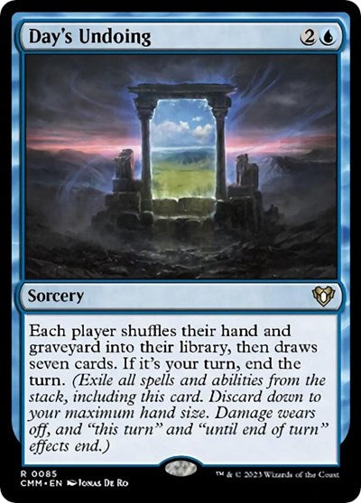 Day's Undoing (Commander Masters) Light Play