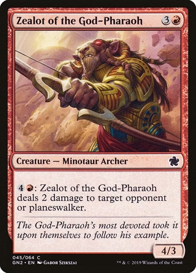 Zealot of the God-Pharaoh (Magic Game Night 2019) Near Mint