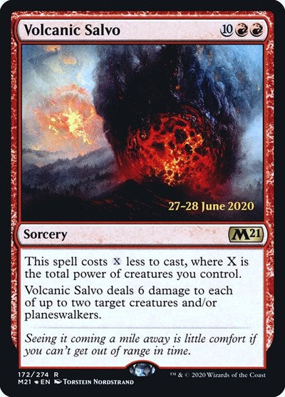 Volcanic Salvo (Promos: Prerelease Cards) Light Play Foil