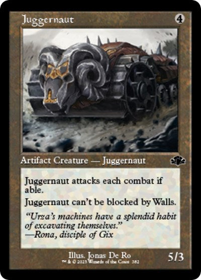 Juggernaut (Retro Frame) (Dominaria Remastered) Damaged / Poor Foil