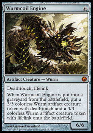 Wurmcoil Engine (Scars of Mirrodin) Medium Play Foil