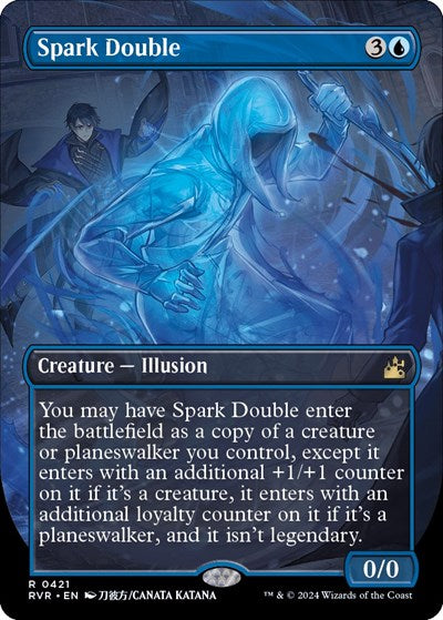 Spark Double (Anime Borderless) (Ravnica Remastered) Light Play