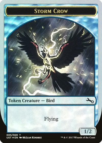Storm Crow Token (Unstable) Medium Play Foil