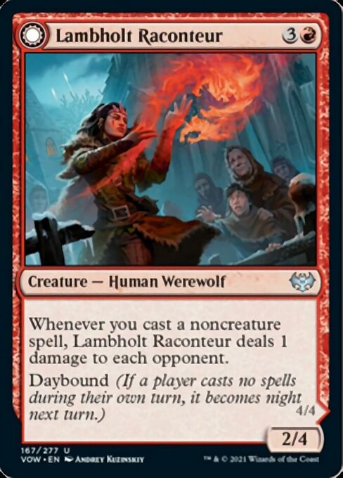 Lambholt Raconteur / Lambholt Ravager (Innistrad: Crimson Vow) Light Play Foil