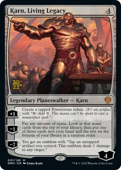 Karn, Living Legacy (Promos: Prerelease Cards) Light Play Foil