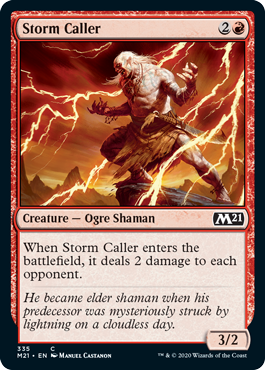 Storm Caller (Magic 2021 Core Set) Light Play