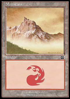 Mountain (346) (Mercadian Masques) Damaged / Poor