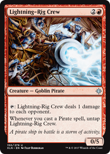 Lightning-Rig Crew (Ixalan) Light Play