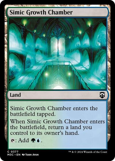Simic Growth Chamber (Commander: Modern Horizons 3) Light Play