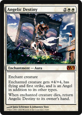 Angelic Destiny (Magic 2012 Core Set) Near Mint Foil