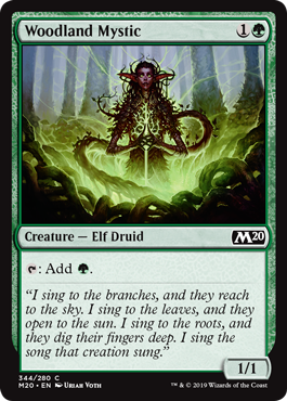 Woodland Mystic (Magic 2020 Core Set) Light Play