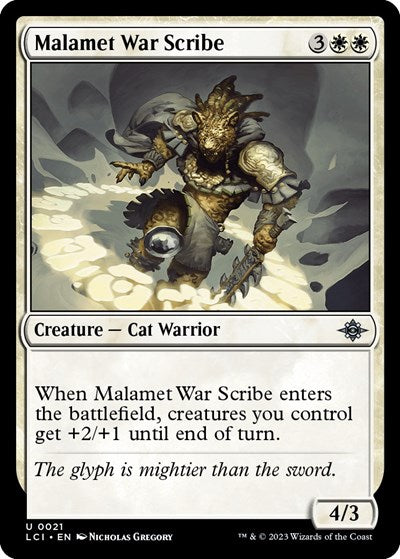 Malamet War Scribe (The Lost Caverns of Ixalan) Light Play Foil