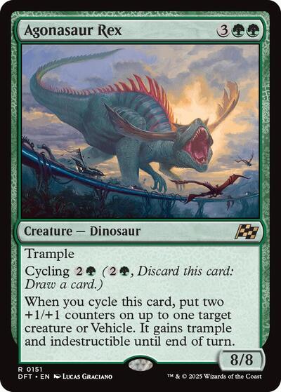 Agonasaur Rex (Aetherdrift) Light Play Foil