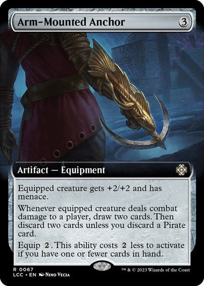 Arm-Mounted Anchor (Extended Art) (Commander: The Lost Caverns of Ixalan) Light Play