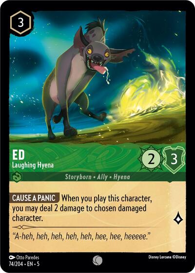 Ed - Laughing Hyena (Shimmering Skies) Near Mint Cold Foil