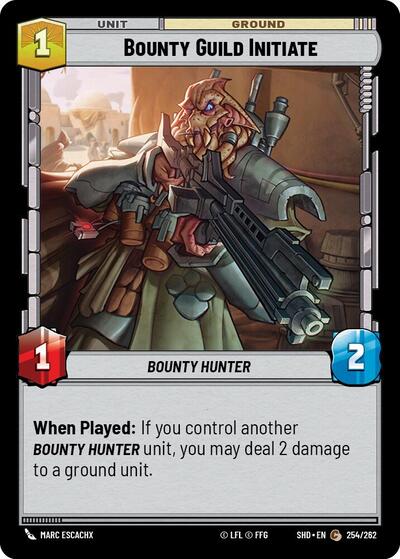 Bounty Guild Initiate (Shadows of the Galaxy) Near Mint Foil