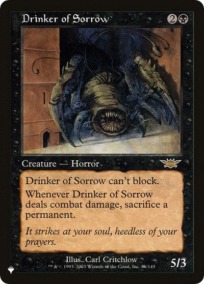 Drinker of Sorrow (The List) Light Play