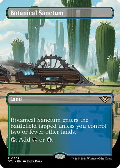 Botanical Sanctum (Borderless) (Outlaws of Thunder Junction) Light Play Foil