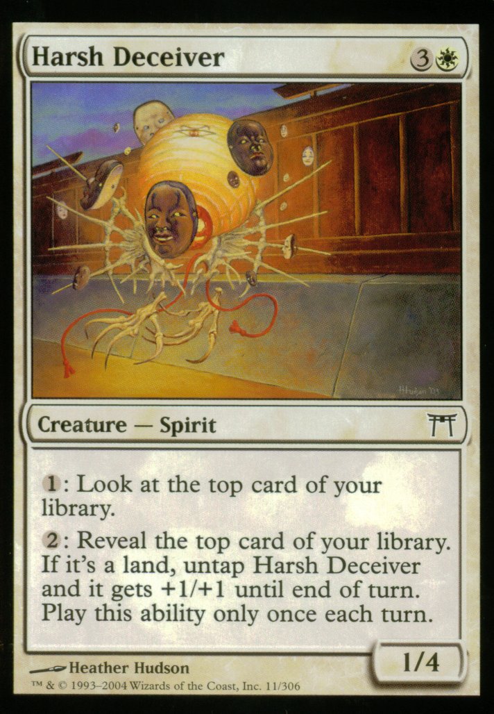 Harsh Deceiver (Champions of Kamigawa) Medium Play Foil