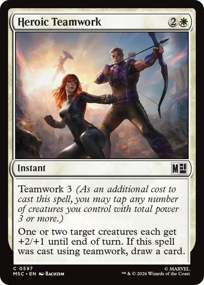 Heroic Teamwork (Commander: Marvel Super Heroes) Near Mint