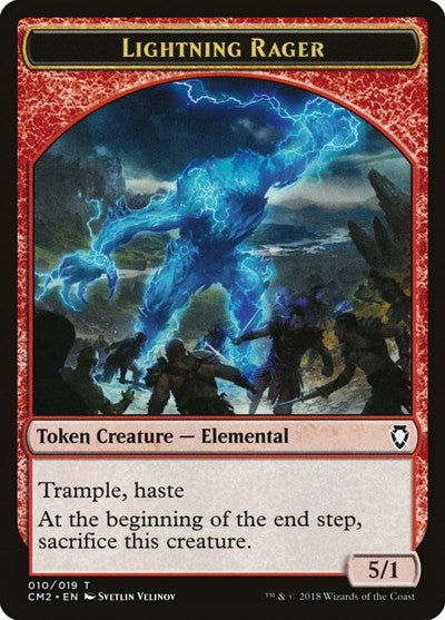 Lightning Rager Token (Commander Anthology Volume II) Medium Play