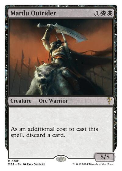 Mardu Outrider  White Border|6|0|0.00
