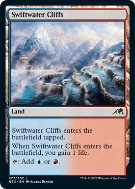 Swiftwater Cliffs (Kamigawa: Neon Dynasty) Medium Play Foil
