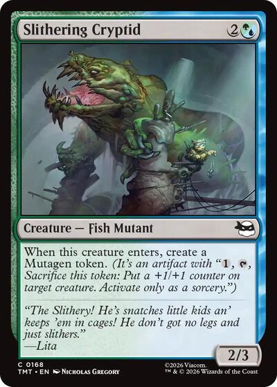 Slithering Cryptid (Teenage Mutant Ninja Turtles) Medium Play Foil