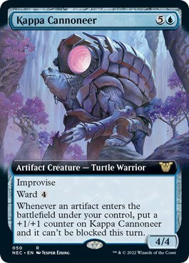 Kappa Cannoneer (Extended Art) (Commander: Kamigawa: Neon Dynasty) Damaged / Poor