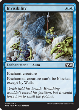 Invisibility (Magic 2015 Core Set) Light Play