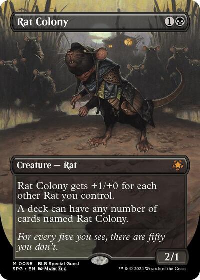 Rat Colony (Borderless) (Special Guests) Damaged / Poor Foil