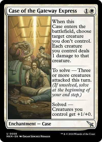 Case of the Gateway Express (Murders at Karlov Manor) Light Play Foil