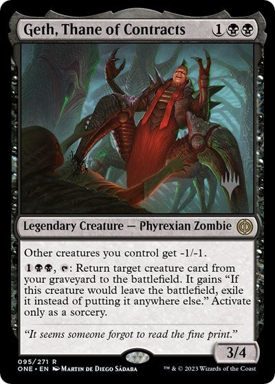 Geth, Thane of Contracts (Promo Pack: Phyrexia: All Will Be One) Near Mint