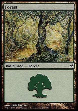 Forest (298) (Lorwyn) Light Play Foil