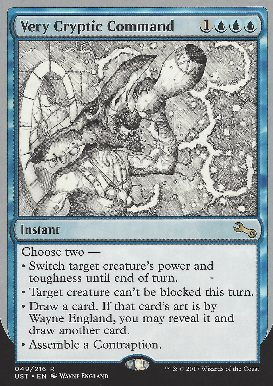 Very Cryptic Command (A) (Switch Target Creature s) (Unstable) Near Mint