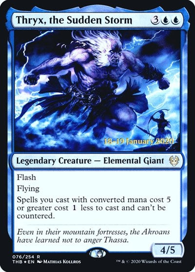 Thryx, the Sudden Storm (Promos: Prerelease Cards) Damaged / Poor Foil