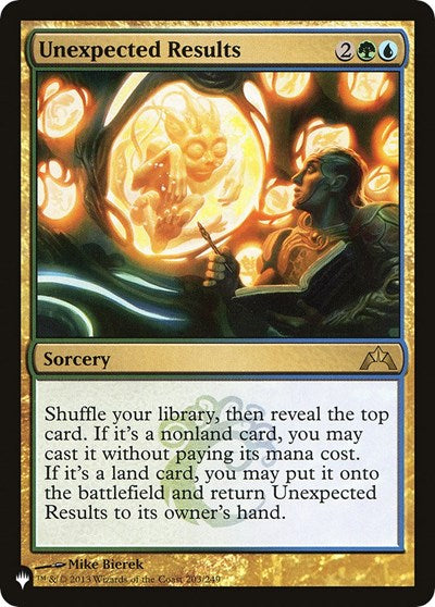 Unexpected Results (The List) Light Play