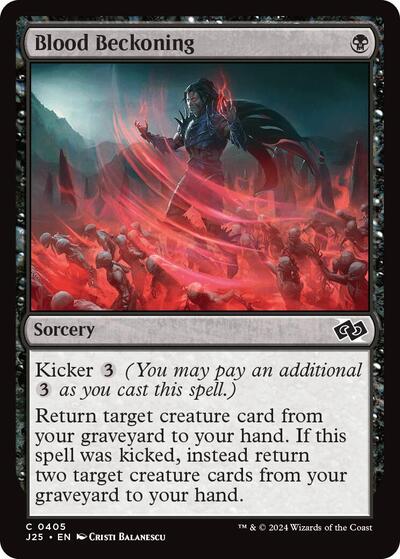 Blood Beckoning (Foundations Jumpstart) Near Mint