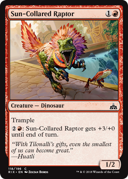 Sun-Collared Raptor (Rivals of Ixalan) Light Play