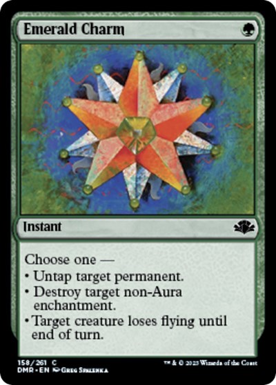 Emerald Charm (Dominaria Remastered) Light Play Foil