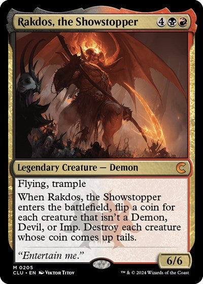 Rakdos, the Showstopper (Ravnica: Clue Edition) Light Play