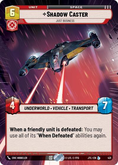 Shadow Caster Just Business (Hyperspace) (Jump to Lightspeed) Near Mint