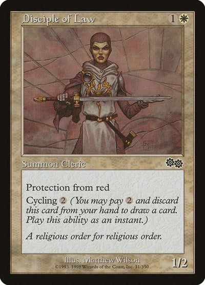 Disciple of Law (Urza's Saga) Medium Play