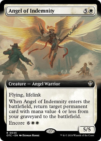 Angel of Indemnity (Extended Art) (Commander: Outlaws of Thunder Junction) Light Play