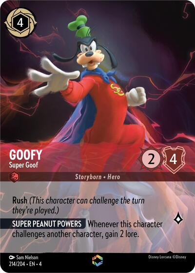 Goofy - Super Goof (Enchanted) (Ursula's Return) Near Mint Holofoil