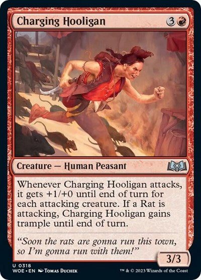 Charging Hooligan (Wilds of Eldraine) Light Play
