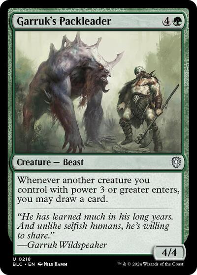 Garruk's Packleader (Commander: Bloomburrow) Light Play