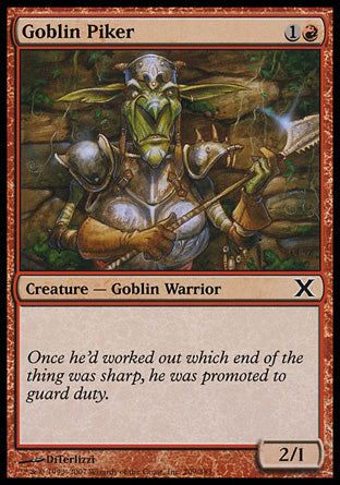 Goblin Piker (10th Edition) Light Play