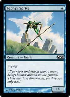 Zephyr Sprite (Magic 2010 Core Set) Medium Play Foil