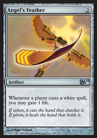 Angel's Feather (Magic 2011 Core Set) Damaged / Poor